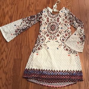 Crochet bell sleeve dress
